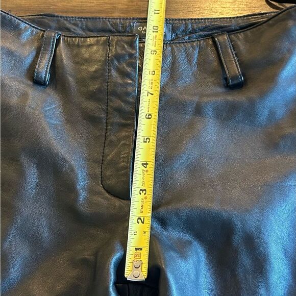 Garson by Rem Garson Black Authentic Leather Pants Size 6 - Picture 6 of 12